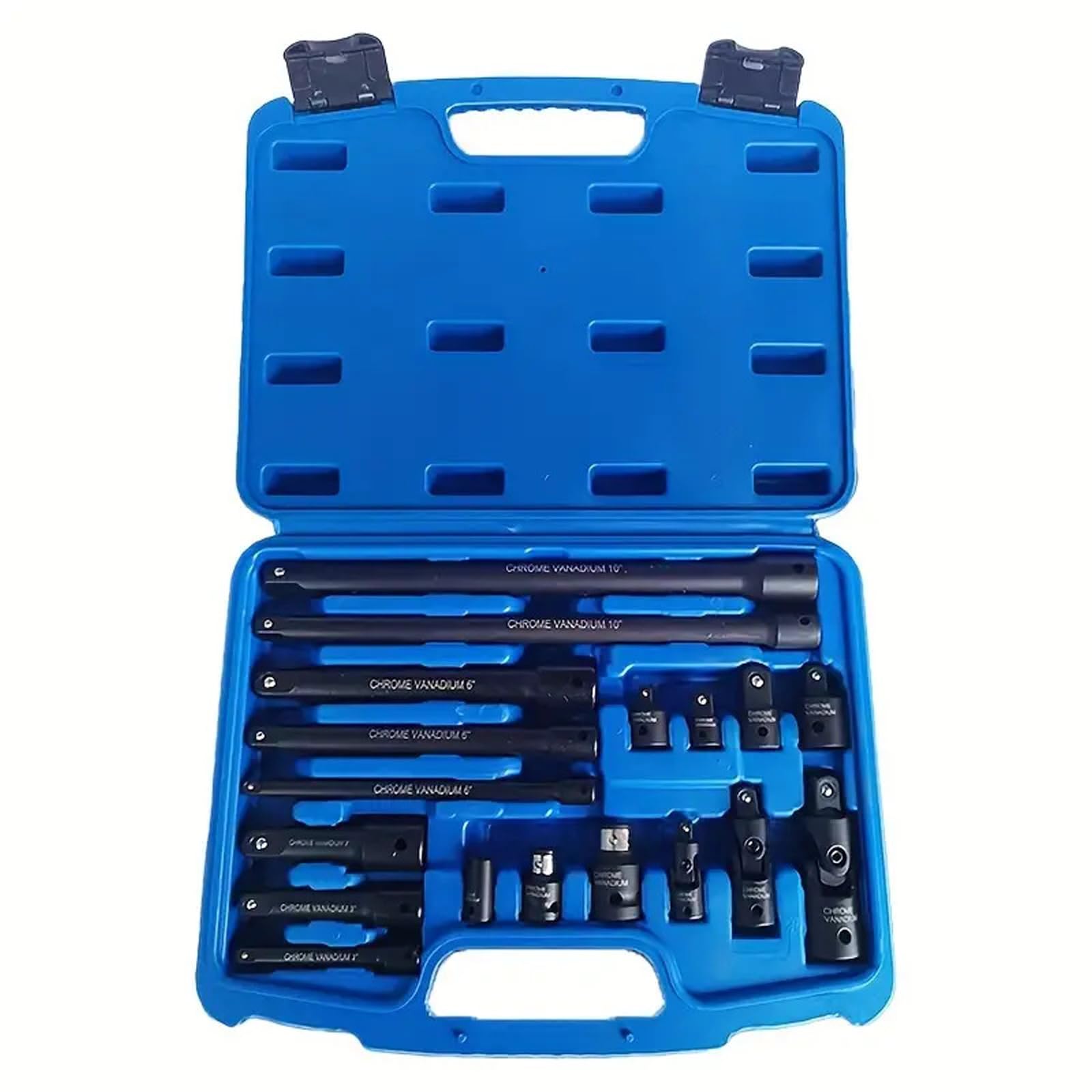 Alloneslife Black 18Pieces Flexible Drive Tool Set With Resistant Coating Designs For Mechanics Working In Project Working Drive Tool Set
