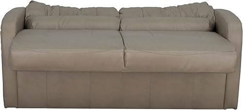 Miniatura 39 de RecPro Charles - Sofá cama de 65 pulgadas con cuchillos Jack con brazos, muebles de autocaravana, abrazador de pared cero (café)