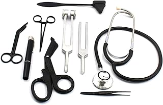 AAProTools Solid Black First Aid Kit Diagnostic/EMT Nursing MedicEMS Student Paramedic