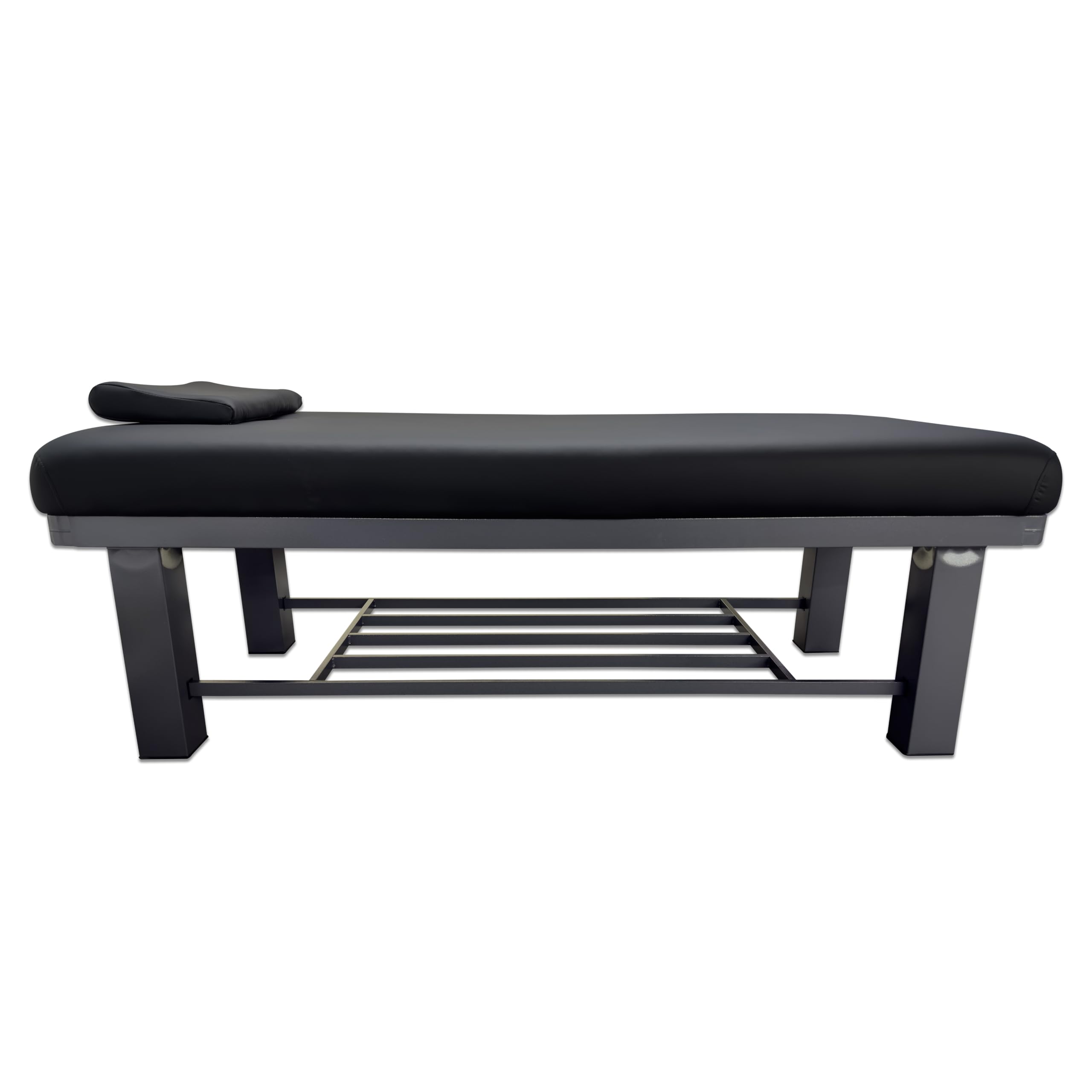 TOA Stationary Table Metal Beauty Spa Tattoo Professional Massage Bed with Open Storage Tray
