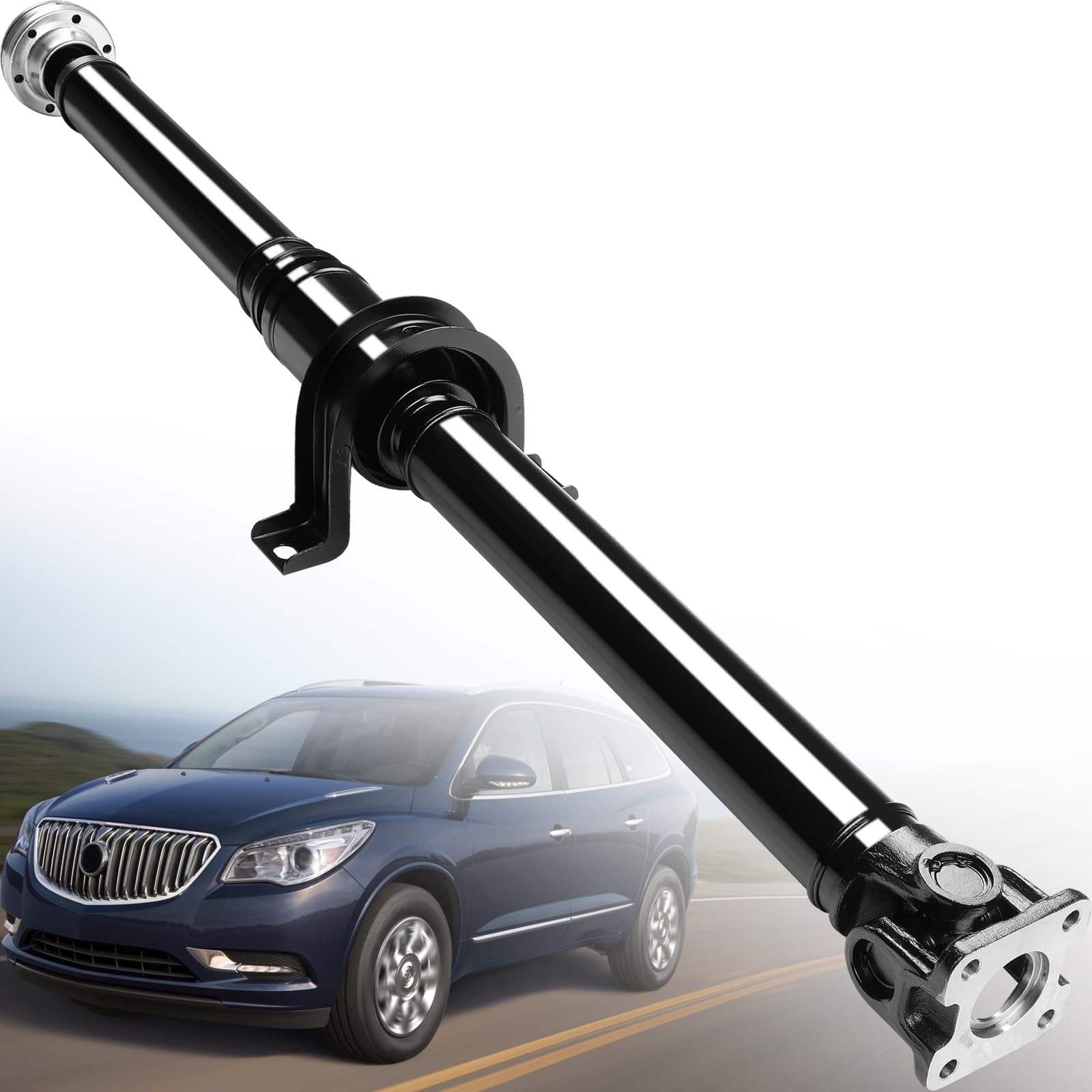 Rear Drive Shaft Prop DriveShaft Assembly Fit for 2009-2011 Chevrolet Traverse| 2007-2011 GMC Acadia| Buick Enclave| Saturn Outlook, V6 3.6L, AWD Replace# 25995545, 25995544