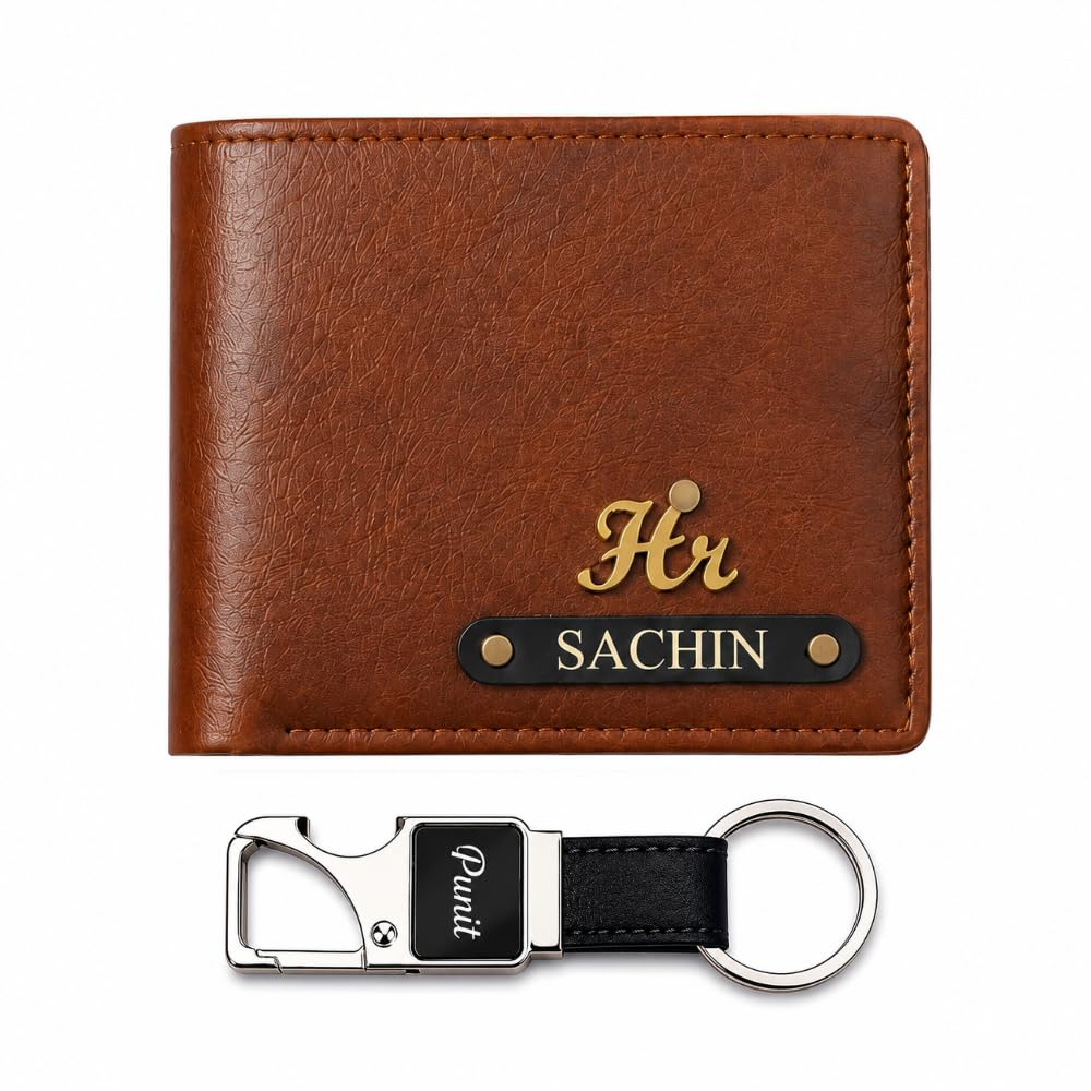 Premium Customised Leather Purse for Men | Multi Slot Wallet with Bottle Opener Keyring | Gift Box for Men-image-5