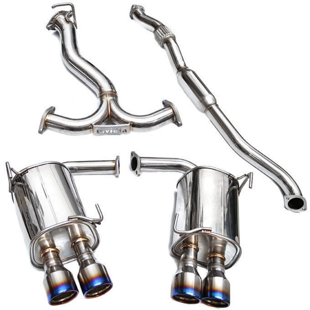 Invidia (HS15STIG3T) Q300 Rolled Titanium Quad Tip Cat-Back