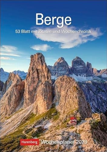 Berge 2023 Weekly Planner - 53 Sheets of Quotes and Weekly Chronics