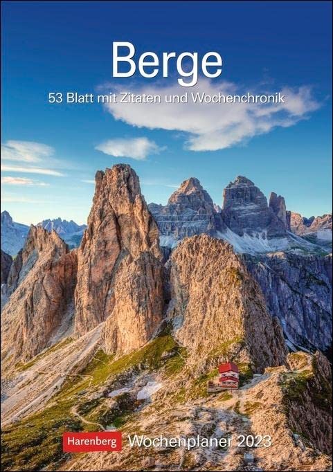 Berge 2023 Weekly Planner - 53 Sheets of Quotes and Weekly Chronics, silver