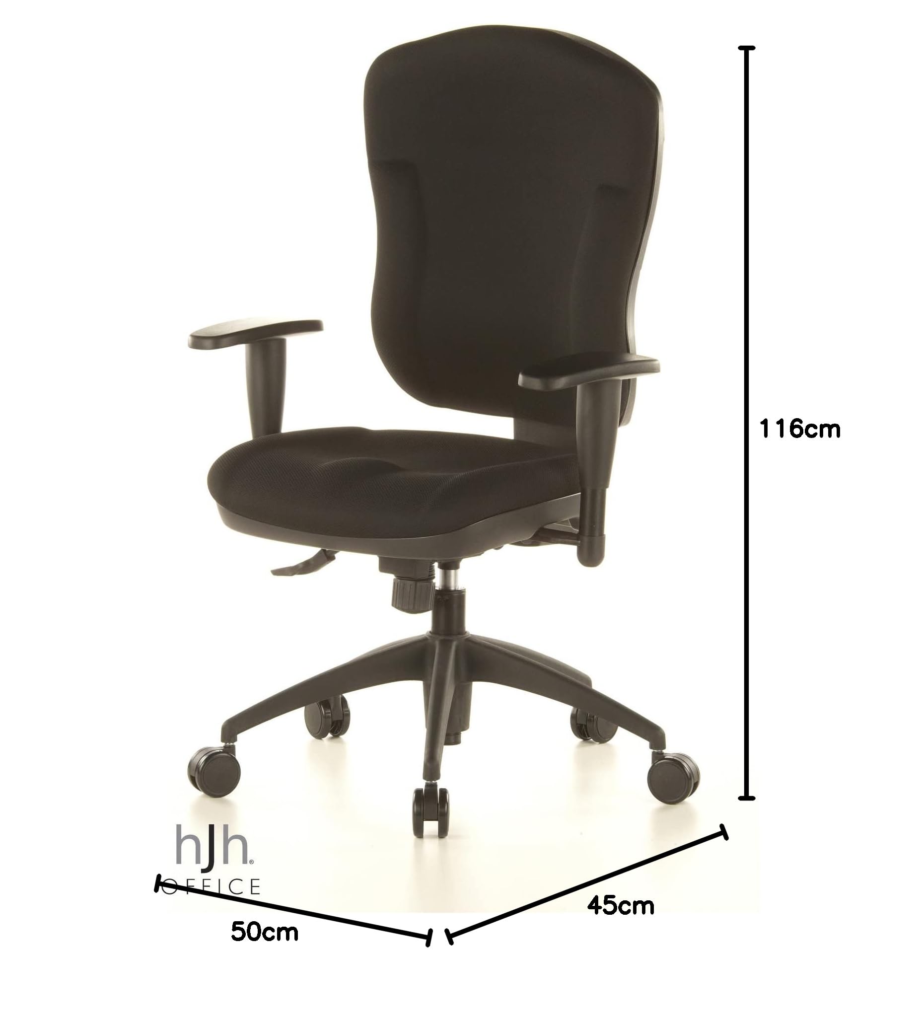 Topstar 8060KBC0 Wellpoint 30 Sedia Girevole dallo Schienale Alto, Nera