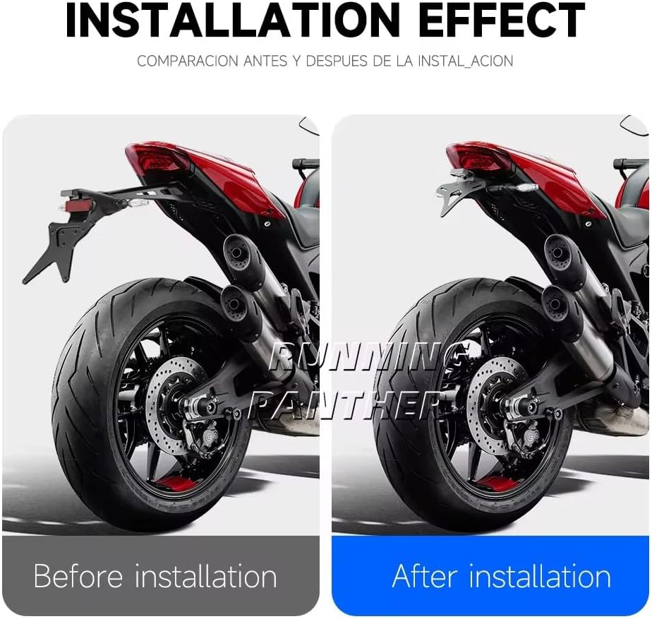 Fits for Ducati Monster 950 2021+ 2022 2023 Motorcycle License Plate Bracket Fender Eliminator Kit License Plate Holder Mount Motorcycle Tail Tidy