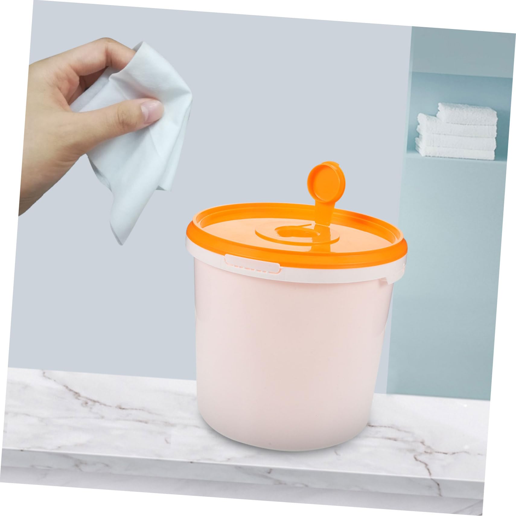Dispensador Portátil de Toallitas Húmedas para Coche Caja Resistente al Polvo y Agua Diseño Recargable y Práctico para Pañitos Húmedos para Uso Vehículo y Hogar