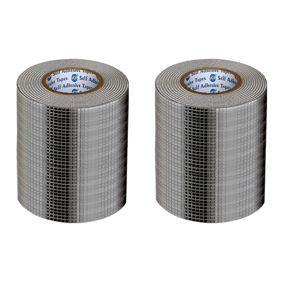 VCR Butyl Tape - 5 Meters in Length 120mm / 05" Width - 2 Rolls Per Pack - Butyl Tape for Pipe and Water Leakage, Aluminium Rubberised Tape, Waterproof and Weatherproof Tape (B0CGPXB5TT) Amazon Price History, Amazon Price Tracker