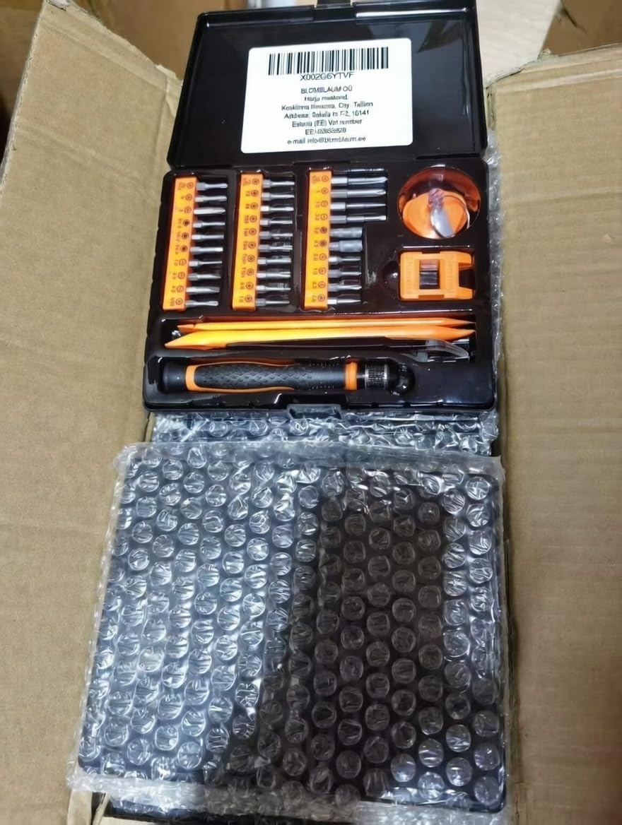 Kit Cacciaviti di Precisione Professionale 40-in-1 | Set T1-T2_T3-T4-T5-T6-T8-T9-T10-T20 per Riparazioni e Smontaggio di iPhone, iPad, Switch, PS4, Xbox, PC, MacBook, Occhiali e Orologi screwdriver