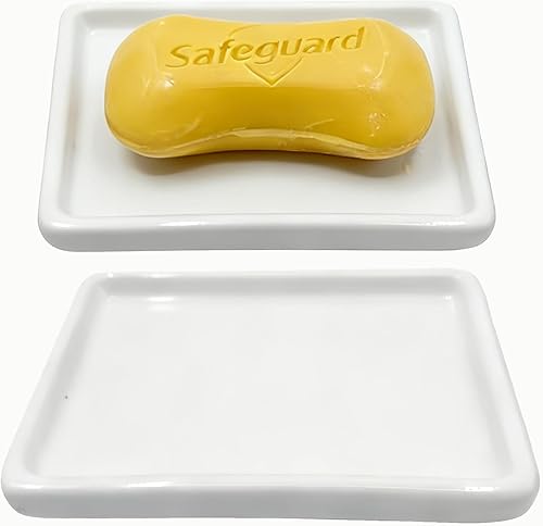 Miniatura 14 de Jabonera, Jabonera de cerámica con patrón de mármol para ducha, bandeja de ahorro de jabón para baño, fregadero de cocina y tocador, soporte