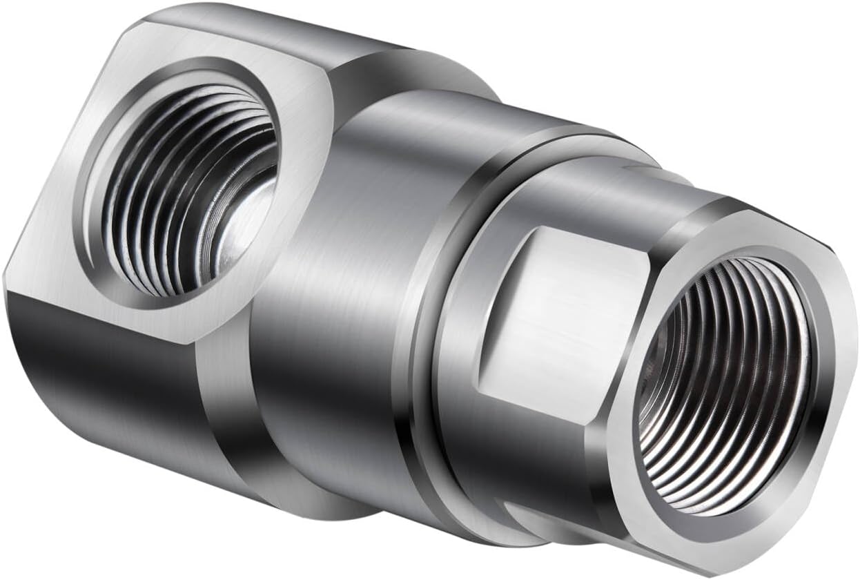 3/4 Inch FXF Heavy Duty Hose Reel Swivel with Grease Zerk - Hose Reel Parts Fitting for Multi-Use Scenarios - Ideal for Home and Industrial Steel Hose Reels - Genuine Super Swivel