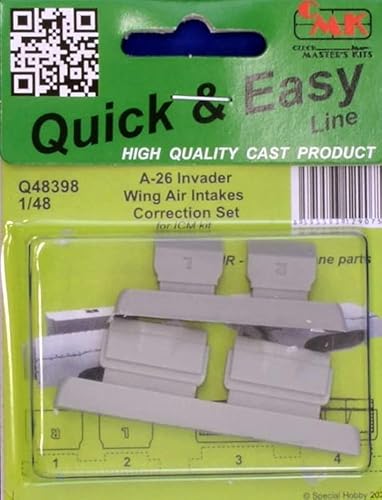 CMK 148 Escala A-26 Invader Wings Juego de corrección de tomas de aire - Kit de construcción de modelos de plástico # Q48398