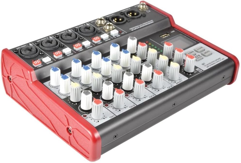 CSM Compact Mixer With USB & Bluetooth | 4 mono + 1 stereo