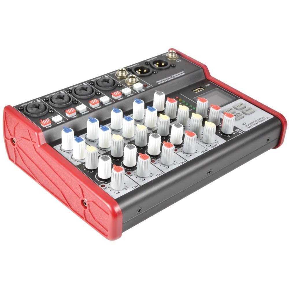 CSM Compact Mixer With USB & Bluetooth | 4 mono + 1 stereo