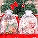 YunKo 50pcs Organza Bags 6x9 Inches Drawstring Gift Jewelry Mesh Bags Fruit Protection Bag White Sheer Organza Wedding Favor Bag