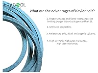 Vista 3 de Cinturón de cubierta para cortacésped de 1/2" x 94 7/16" para Simplicity/Snapper 1732955, 1732955SM, LT200 LT2042 LT23420 NXT19542 NXT2242 SPX2042