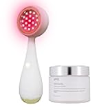 Redvolution Facial Device - Silicone Brush & Facial Red Light Therapy Devices - Light Therapy for Face - Firms & Tones Skin - with Remove Balm