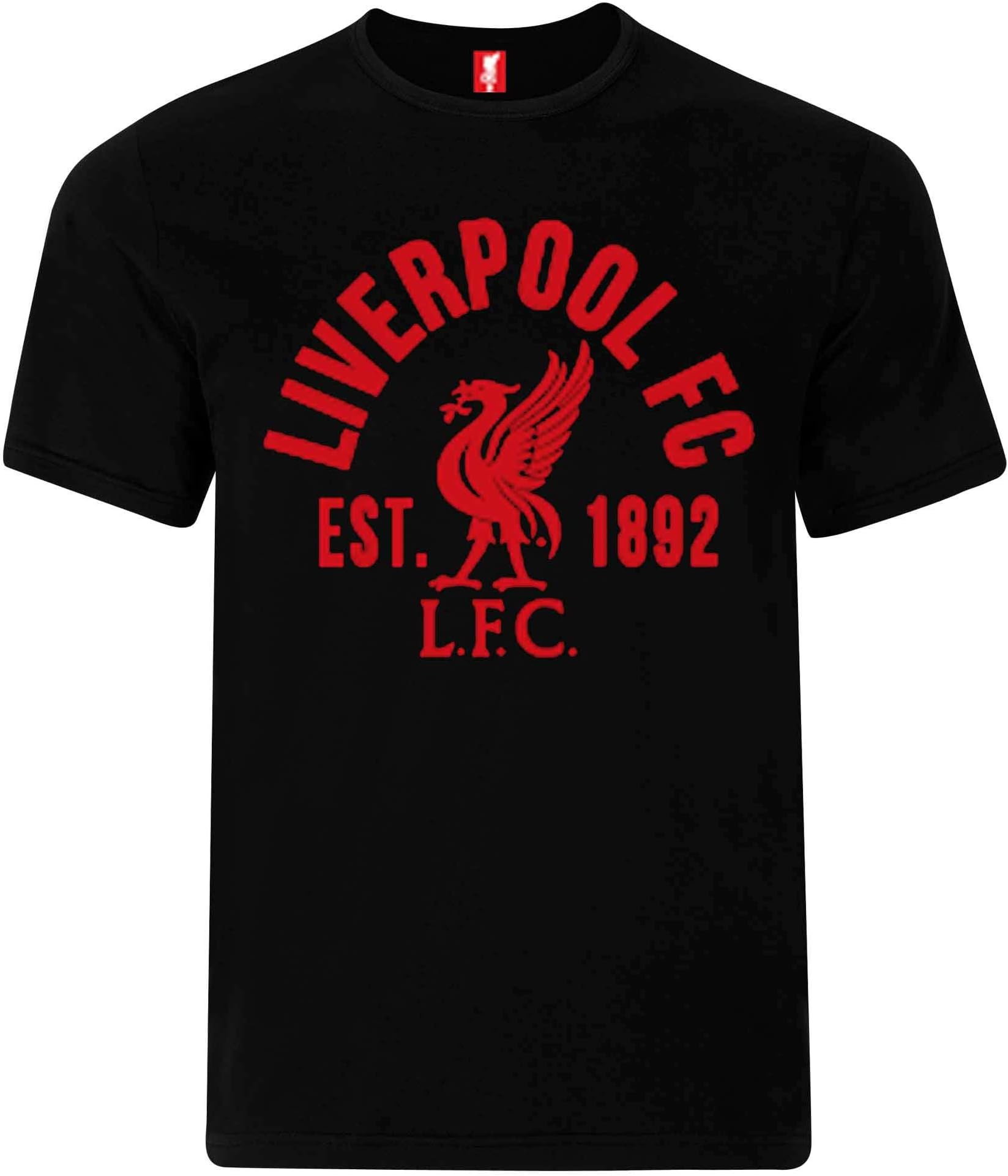 Official Liverpool FC Crest EST 1892 Football T-Shirt (100% Cotton)