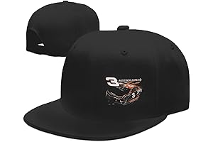 IngKe Austin Dillon 3 Snapback Race Hat Mens Baseball Cap Black