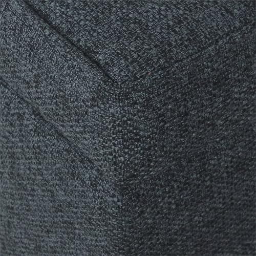 Homepop Square Tufted Storage Ottoman - Textured Navy #TOP7