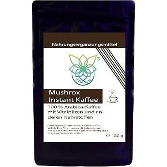 VITARAGNA Mushrox Vital Mushroom Coffee Instant Mushroom Coffee Soluble Arabica Coffee Mix with Cordyceps Ganoderma Reishi Floracia 30 Servings