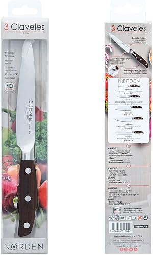 Miniatura 3 de 3 CLAVELES Cuchillo Forjado Cocina Diámetro 13 cm - 5" E 3C