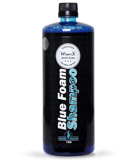 WaveX Colour Foam Car Shampoo 1ltr | Produces Thick Blue Colour Foam
