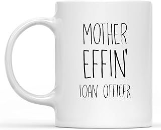 Novelty Coffee Mug Funny Gifts For Loan Officer Coffee Mug Double Sided Mug For Loan Officer Loan Officer Birthday Gift Easter Valentine's Day Christmas Ceramic White Mug Gift Ideas For 11 Oz