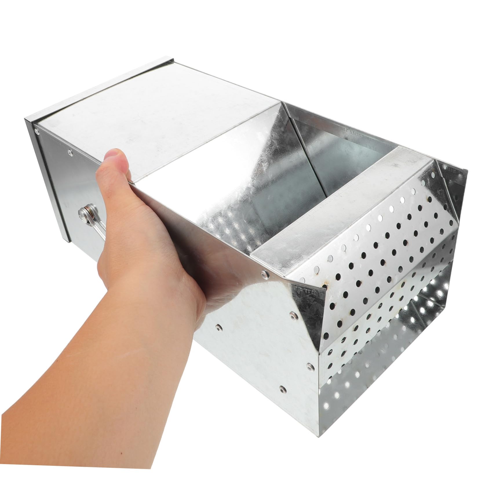 Metall-futternapf mit Magnetdeckel und Haken Futterspender für Kaninchen Frettchen Hühner und Kleine Tiere Platzsparend Hygienisch Langlebig für Käfige und Außenbereiche