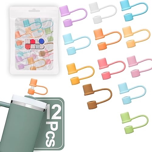 Haloward Fundas de silicona reutilizables para popotes de 0.4 pulgadas y se adaptan a los vasos más calientes de Estados Unidos, para StanleySimple