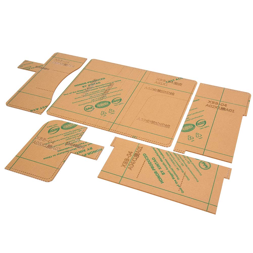 Acryl Notebook Tasche Tagebuch Buch Fall Leder Vorlage Set Schablone DIY Lederhandwerk Schimmel Leder Muster Vorlagen Werkzeug