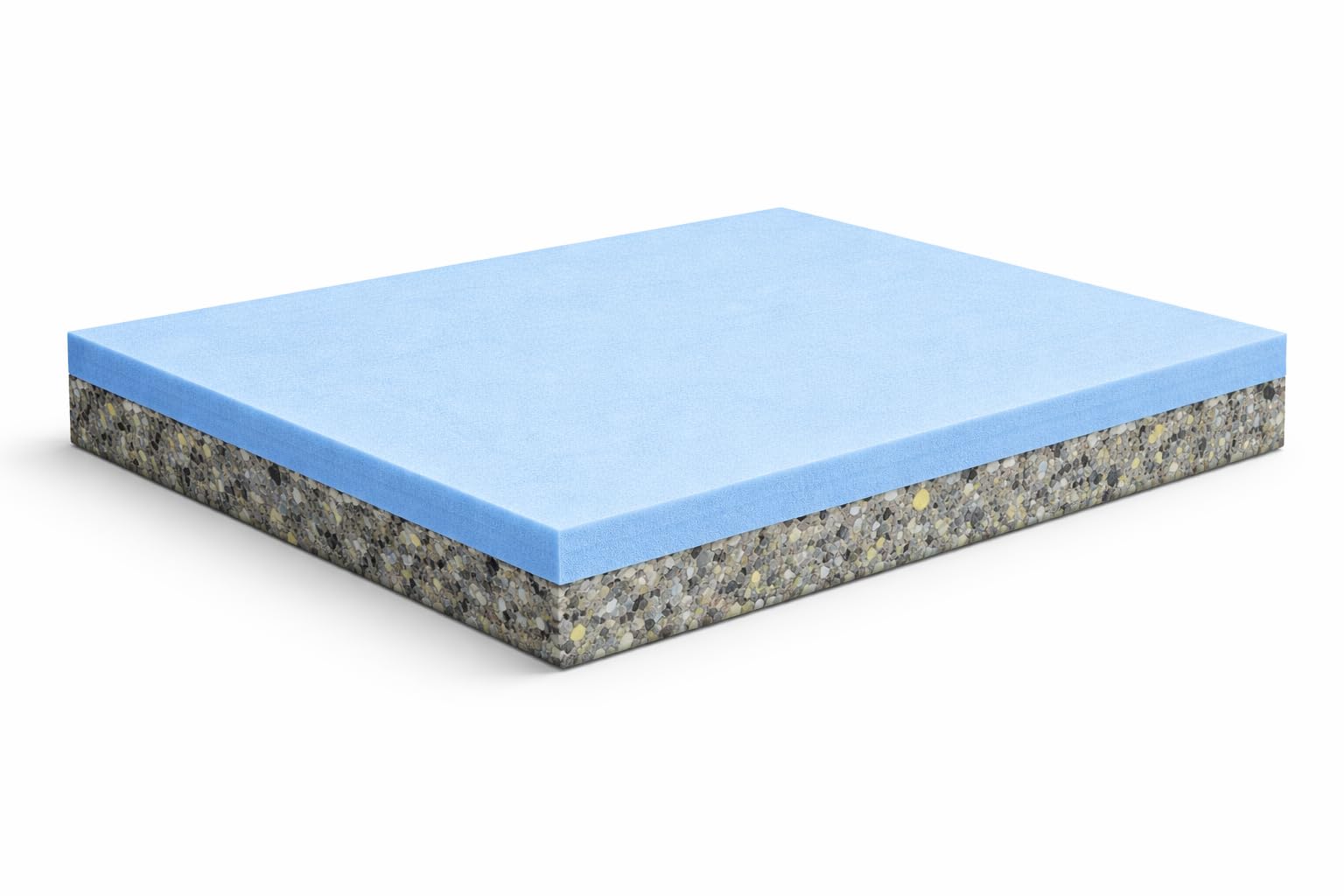 DREAMLAYER Extra Firm 6lb Recon Foam with Blue Bonded Layer Seat Pad Foam – High Density Upholstery Foam for Bar Stools, Dining Chairs & Benches – Cut to Size – UK Made (3.5" Thick, 19" x 19")