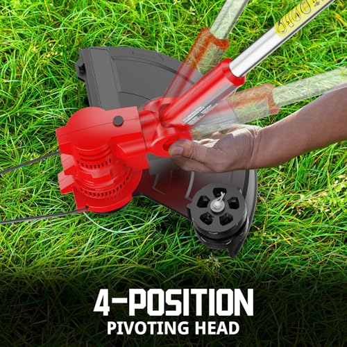 Image of PowerSmart 40V 17 inch Cordless Lawn Mower + 13 inch String Trimmer & Edger