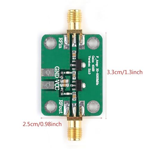 Miniatura 2 de Módulo amplificador de banda ancha RF de 30-4000MHz 40dB Placa de amplificador de alta ganancia para FM HF VHFUHF