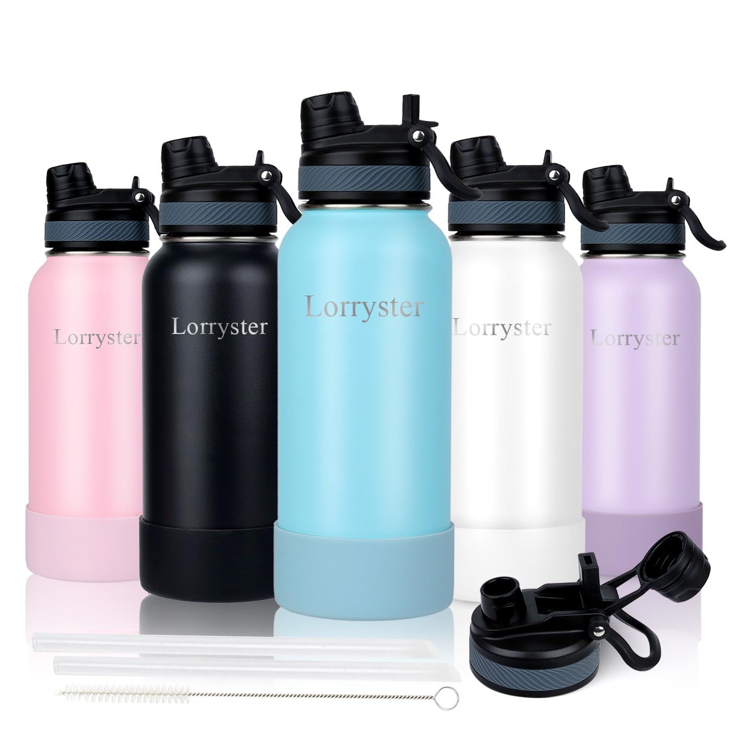 ABOTOCUP Botella de agua aislada de 32 onzas que mantiene el frío 24 horas y el calor 12 horas, botellas de agua de doble pared aislada al vacío con tapa de ABOTOCUP Botella de agua aislada de 32 onzas que mantiene el frío 24 horas y el calor 12 horas, botellas de agua de doble pared aislada al vacío con tapa de