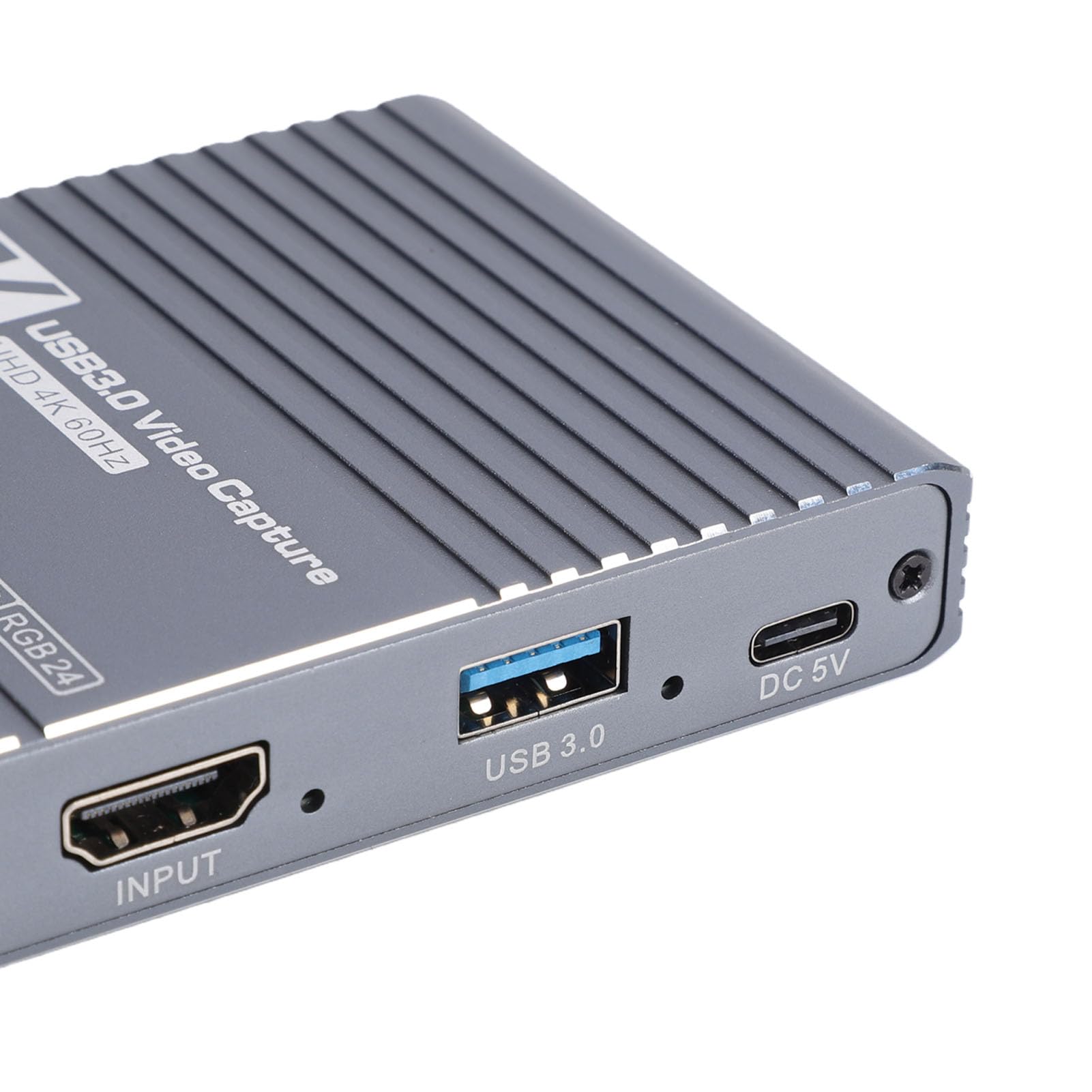 Jiawu Scheda Video, Scheda di Acquisizione Video USB 3.0 4K60FPS con Porte da 3,5 Mm e Uscita Loop Out per la Registrazione in Streaming di Giochi e Configurazioni a Doppio Schermo