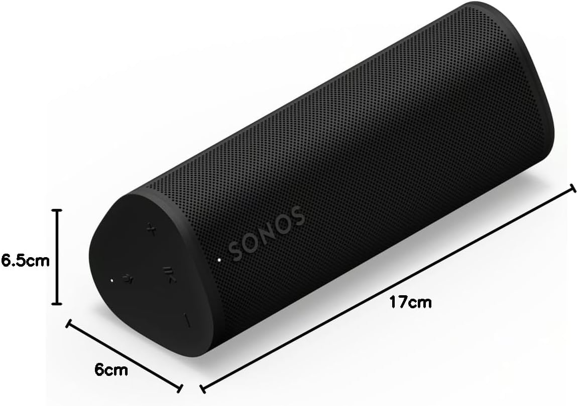 Sonos Roam 2 Altavoz inalámbrico portátil y ultracompacto – Impermeable – 10 Horas de autonomía – Negro 10