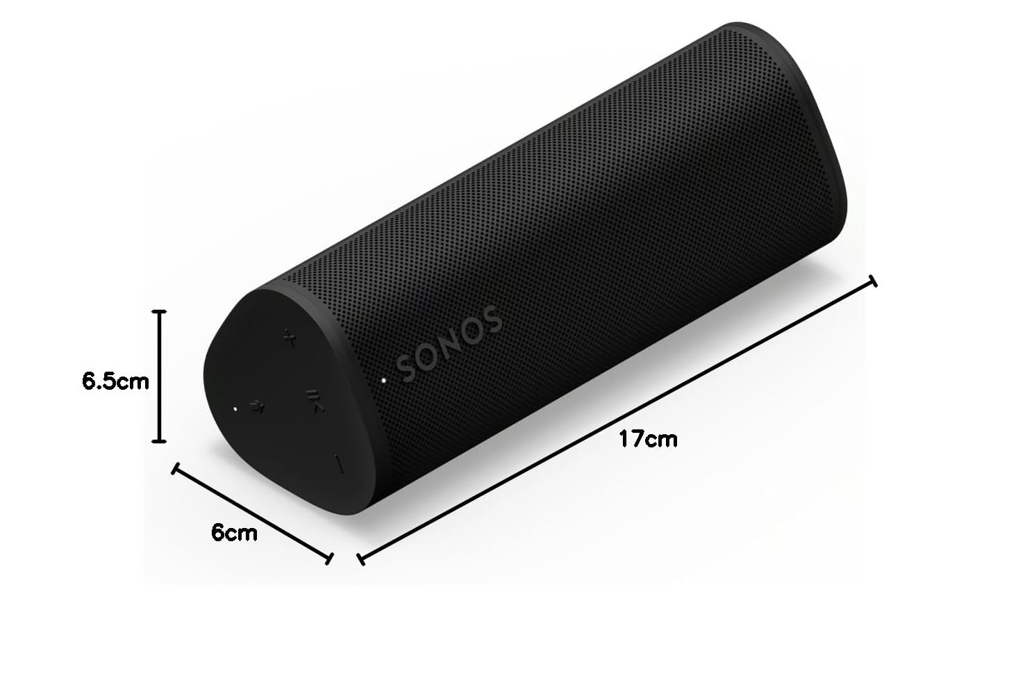 Sonos Roam 2 Wireless speaker portatile compatto, Impermeabile, Batteria con un’autonomia di 10 ore, Nero