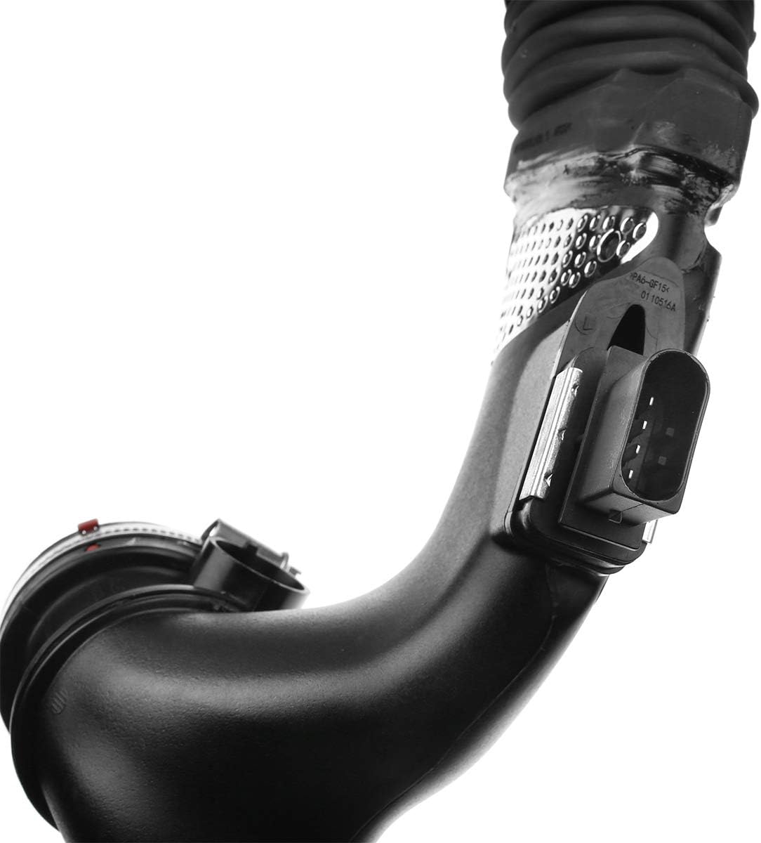 A-Premium Engine Air Turbo Intake Pipe W/Dual Mass Air Flow Sensor Meter & Clamp [6Cyl 3.0L Diesel] 6420908237 fit for Mercedes-Benz Cars - [W211 X164 W164 W251] E320, GL320, ML320, ML350, R320, R350
