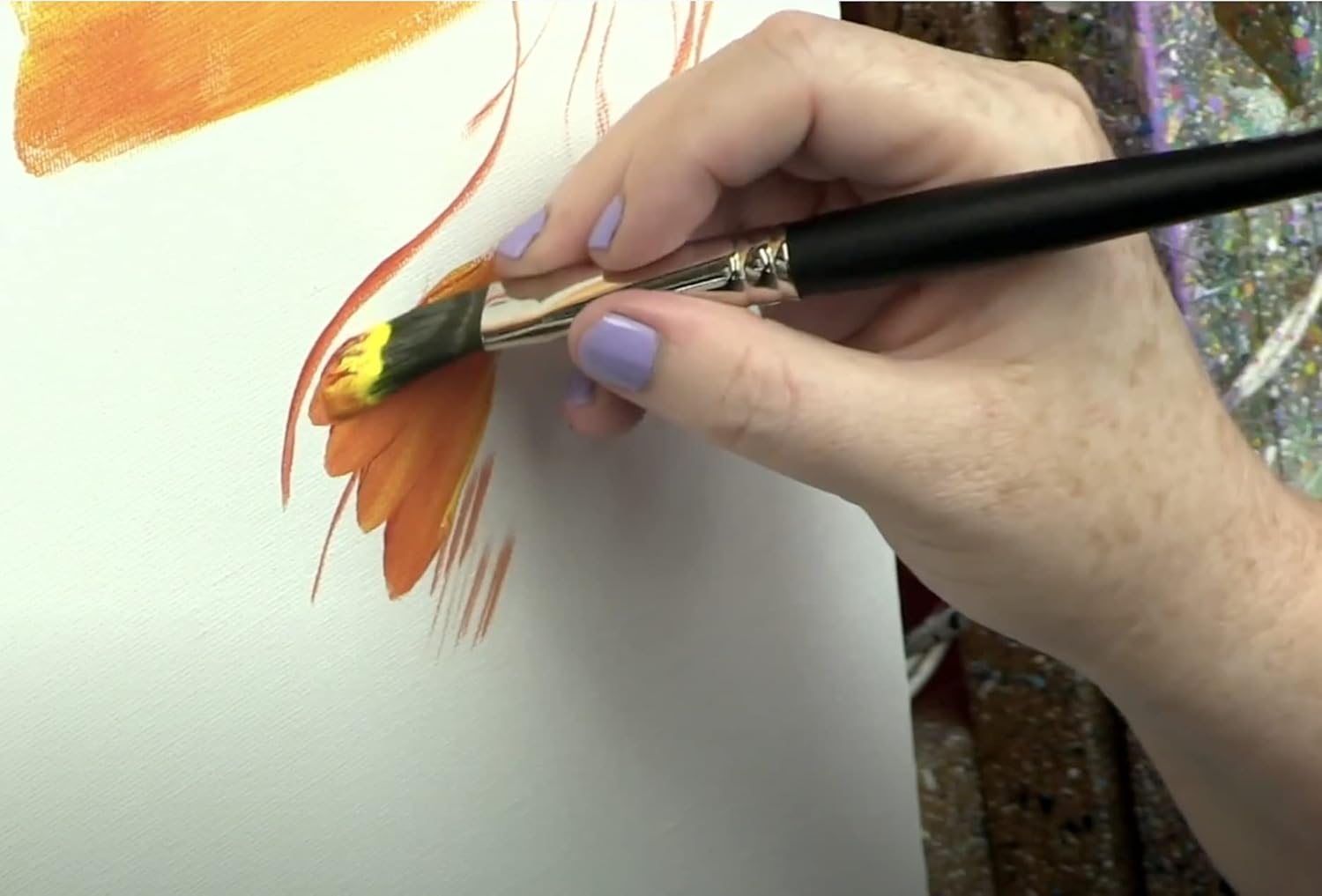 Silver Brush Limited 6403-12 Black Pearl Bright Brush for Watercolor, Size 12, Long Handle