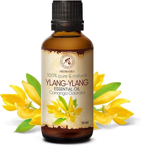 Miniatura 2 de Aceite esencial Ylang-Ylang de 1.7 onzas líquidas  Cananga Odorata  Madagaskar  Aceite de ylang Ylang 100% puro y natural ideal para aromaterapia