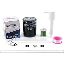 8M0222307 100 Hour Maintenance Service Kit with Fuel Filter Oil Filter Compatible with Suzuki DF 115 140 HP Boat Outboard Motors Replacement 16510-96J00 15412-92J00