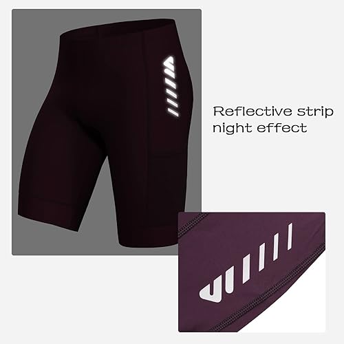 Miniatura 4 de Wulibike Cycling Shorts Men PaddedTights Highly Elastic Breathable Quick-Drying Road Bike Bicycle Shorts for Men Pockets