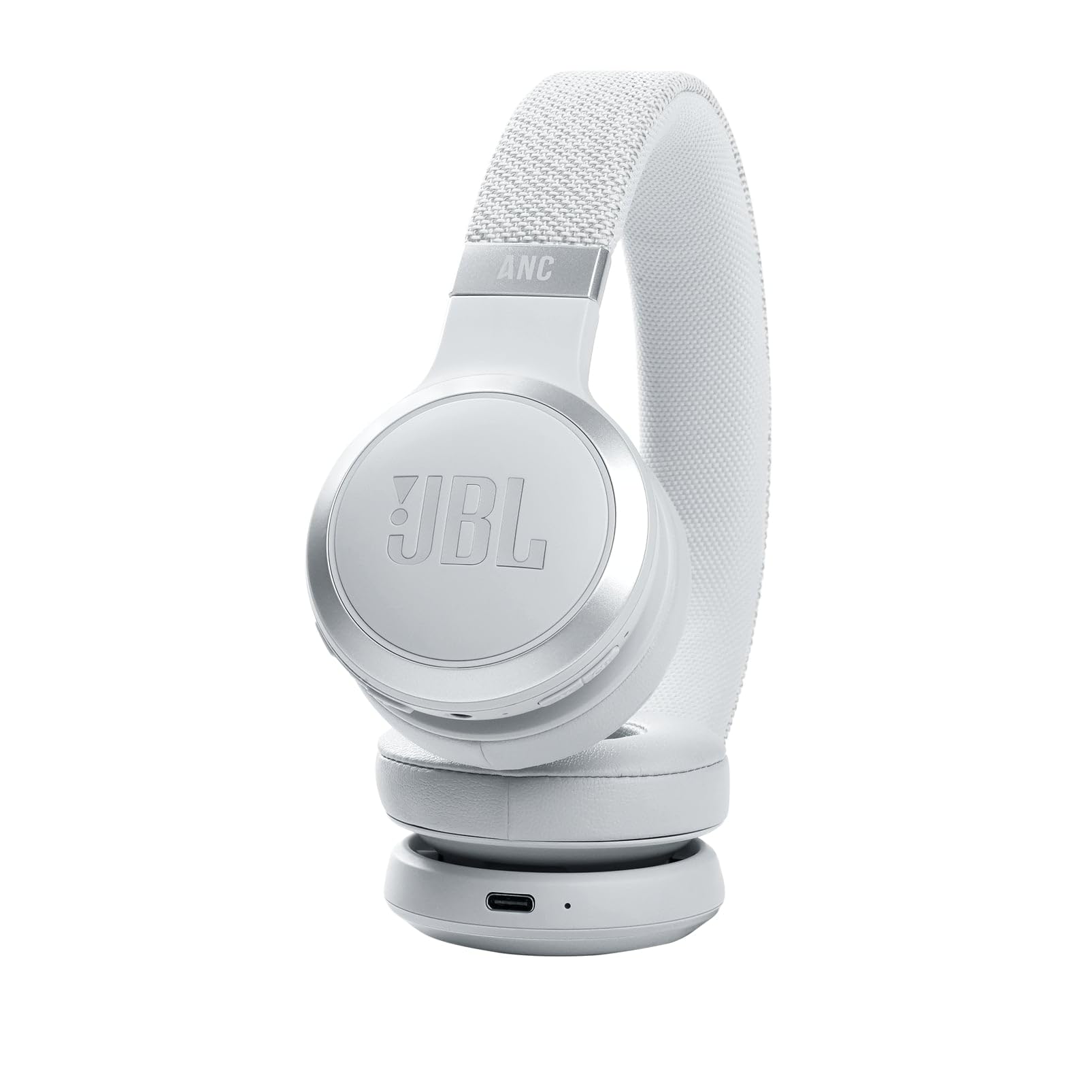 JBL Live 460NC – Casque audio supra-auriculaire sans fil – Écouteurs Bluetooth avec réduction de bruit et commande pour appels – Autonomie jusqu'à 50 heures – Blanc
