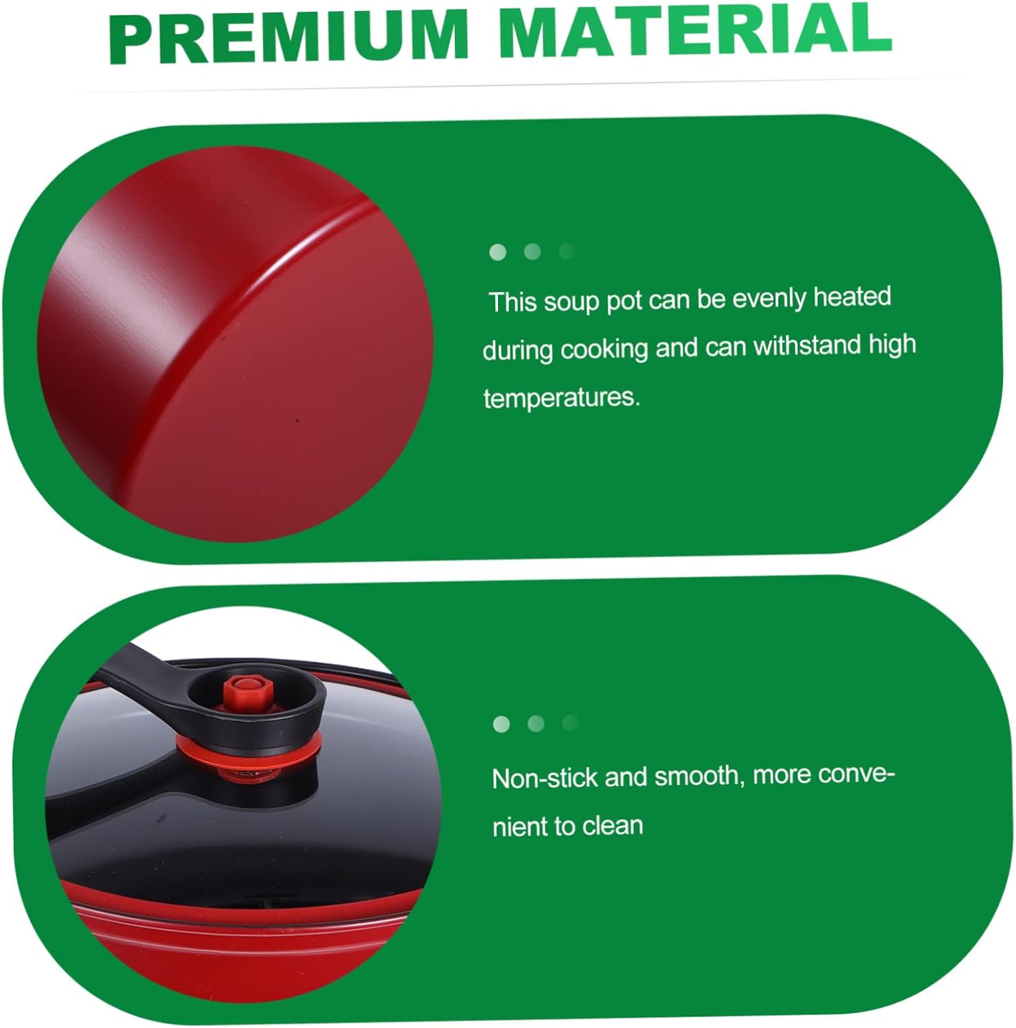 Ciieeo Multi-Functional Micro Pressure Cooker Nonstick Soup Pot Locking Lid Portable Kitchenware for Gas and Induction Stoves for Slow Cooking and Steaming