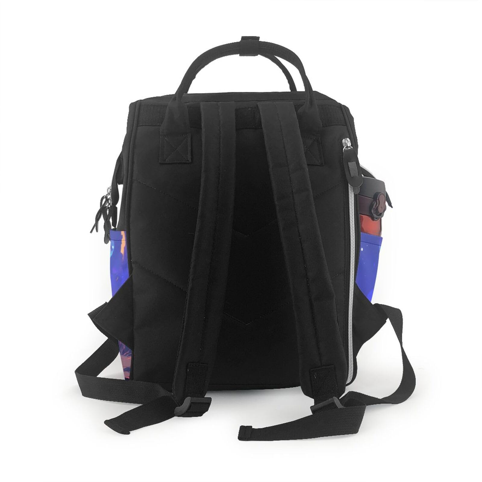 Mochila multifuncional personalizada para pañales, bolsa de pañales de gran capacidad con mamás y papás, viajes y uso diario