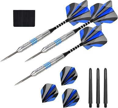 24g 90% Tungsten Professional Steel Tip Darts Set Point Protector