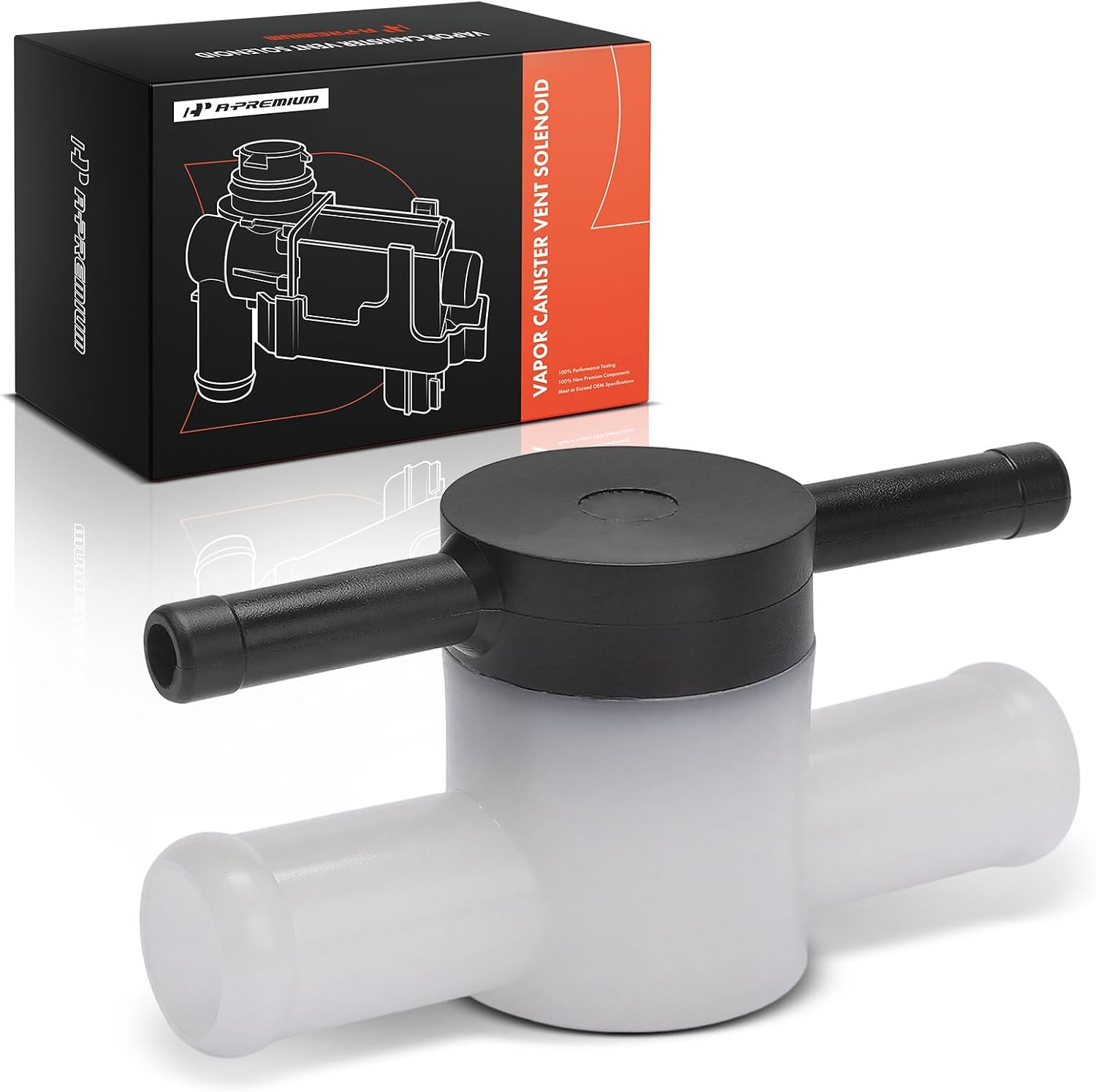 A-Premium Vapor Canister Vent Solenoid Valve Compatible with Hyundai Sonata 1999-2005, XG300 2001 3.0L, XG350 2002-2005 3.5L & Kia Optima 2001-2006, 4 Way Valve Assembly