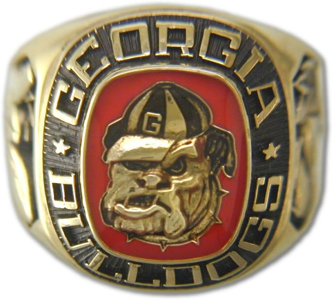 University of Georgia Men's Large Classic Ring, Size 11 ½ Goldplated
